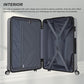 Kono K1871 Hard Shell Large Suitcase - 32 Inch