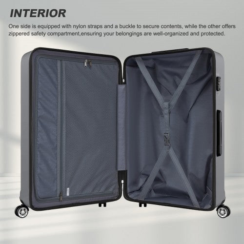 Kono K1871 Hard Shell Large Suitcase - 32 Inch