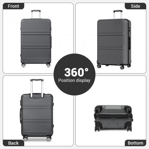 Kono K1871 Hard Shell Large Suitcase - 32 Inch
