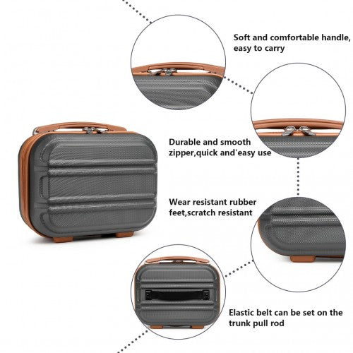 Kono K1871 Hard Shell Cabin Suitcase - 12 Inch