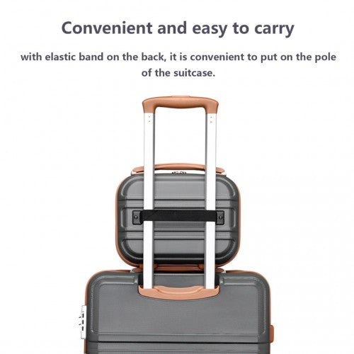 Kono K1871 Hard Shell Cabin Suitcase - 12 Inch