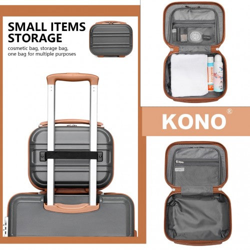 Kono K1871 Hard Shell Cabin Suitcase - 12 Inch