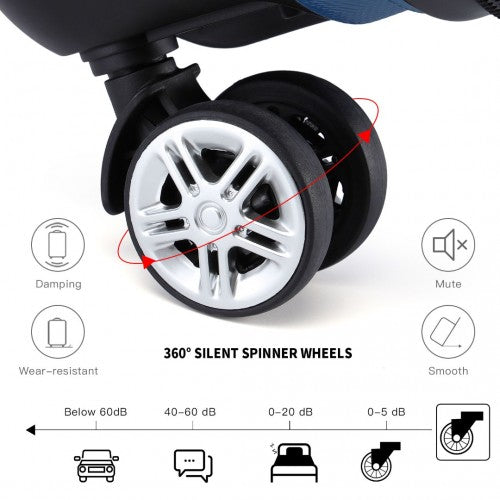 Kono K1871 Hard Shell Medium Suitcase - 24 Inch