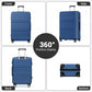 Kono K1871 Hard Shell Large Suitcase - 32 Inch