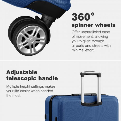 Kono K1871 Hard Shell Large Suitcase - 32 Inch