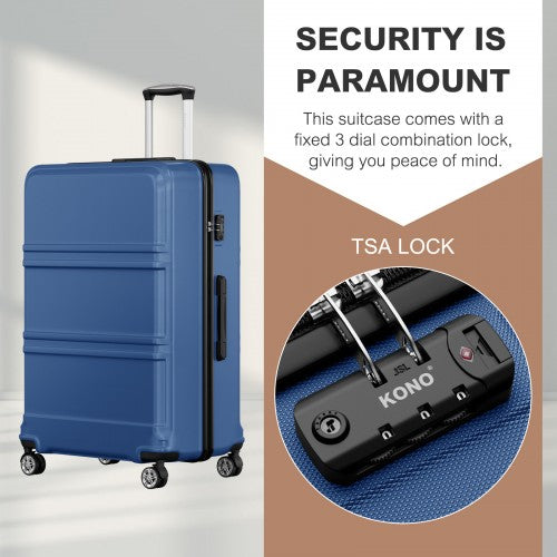 Kono K1871 Hard Shell Large Suitcase - 32 Inch