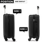 Kono K1872L Hard Shell Medium Suitcase - 24 Inch