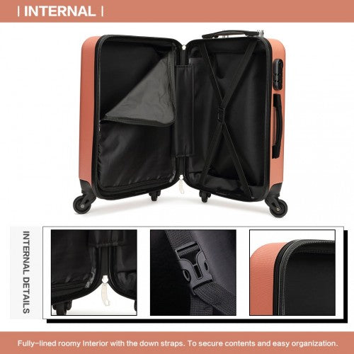 Kono K1872L Hard Shell Medium Suitcase - 24 Inch
