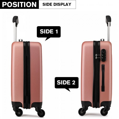 Kono K1872L Hard Shell Medium Suitcase - 24 Inch