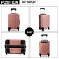 Kono K1872L Hard Shell Large Suitcase - 28 Inch