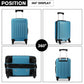 Kono K1872L Hard Shell Large Suitcase - 28 Inch
