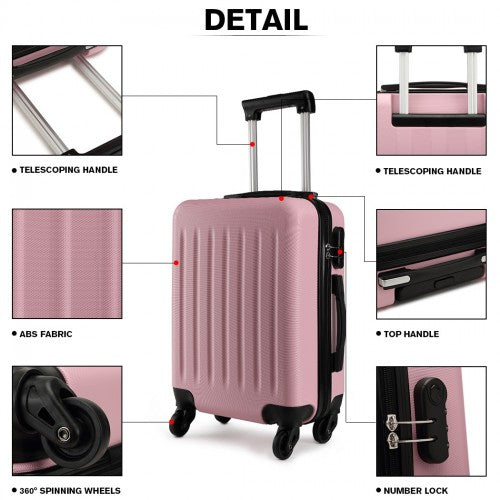 Kono K1872L Hard Shell Medium Suitcase - 24 Inch