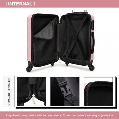 Kono K1872L Hard Shell Medium Suitcase - 24 Inch