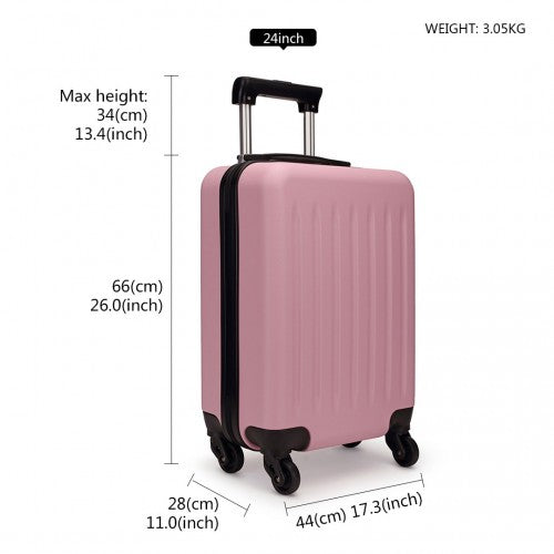 Kono K1872L Hard Shell Medium Suitcase - 24 Inch