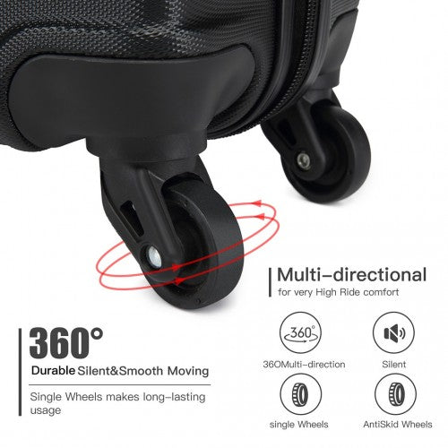 Kono K1991 Hard Shell Medium Suitcase - 24 Inch