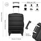 Kono K1991 Hard Shell Medium Suitcase - 24 Inch