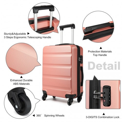 Kono K1991 Hard Shell Medium Suitcase - 24 Inch