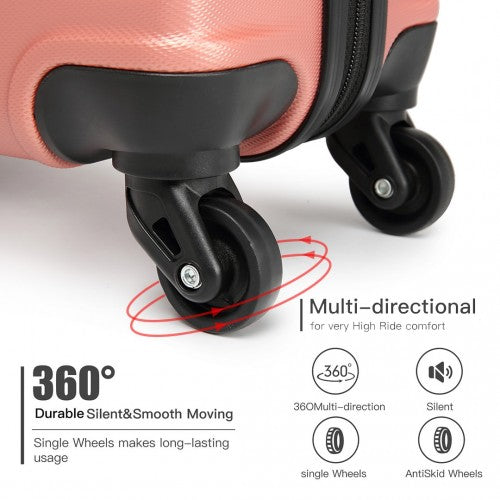 Kono K1991 Hard Shell Medium Suitcase - 24 Inch