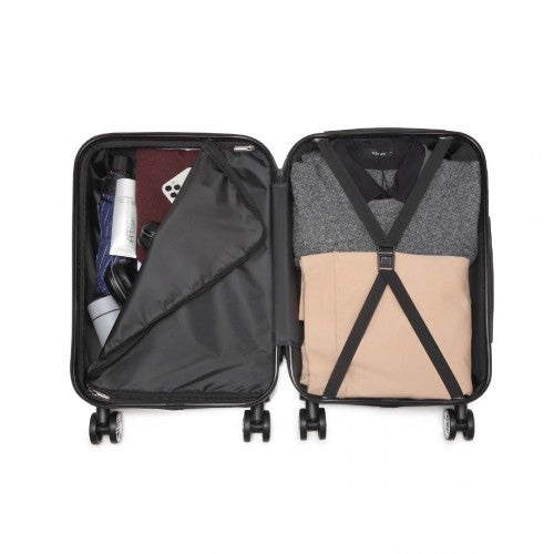 Kono K1995L Hard Shell Cabin Suitcase - 20 Inch