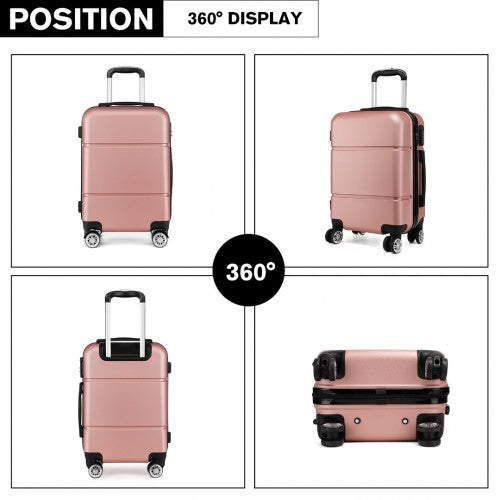 Kono K1995L Hard Shell Cabin Suitcase - 20 Inch