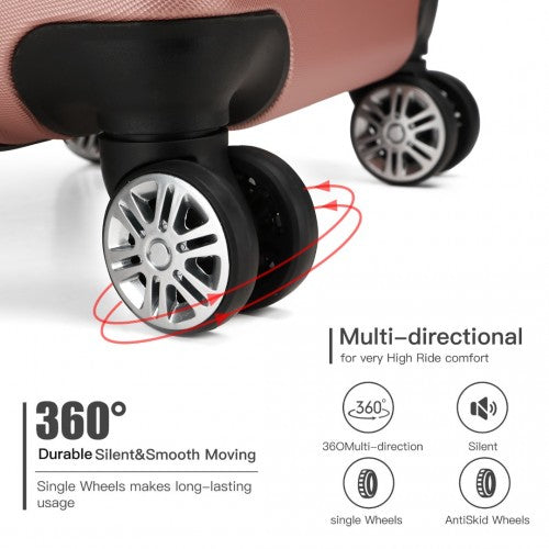 Kono K1995L Hard Shell Cabin Suitcase - 20 Inch