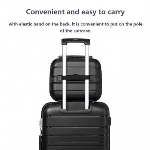 Kono K2091L Hard Shell Cabin Suitcase - 14 Inch