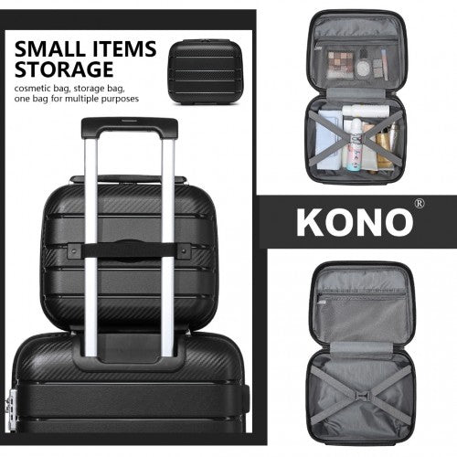 Kono K2091L Hard Shell Cabin Suitcase - 14 Inch