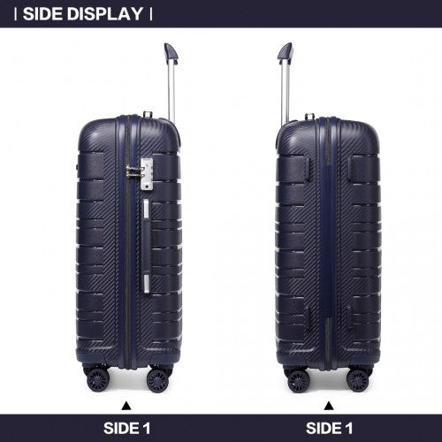Kono K2091L Hard Shell Cabin Suitcase - 20 Inch