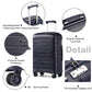 Kono K2091L Hard Shell Cabin Suitcase - 20 Inch