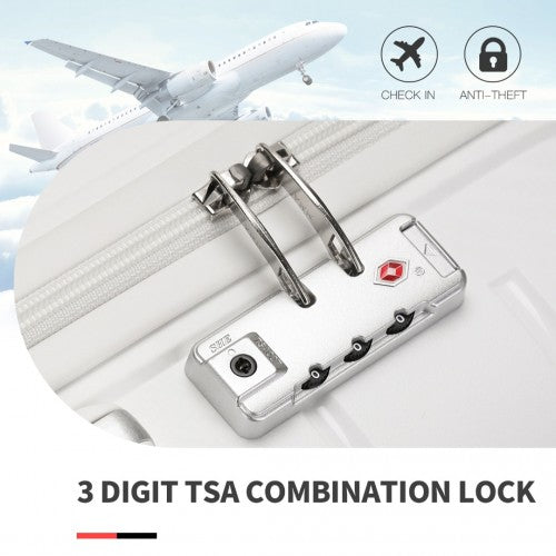 Kono K2091L Hard Shell Cabin Suitcase - 20 Inch