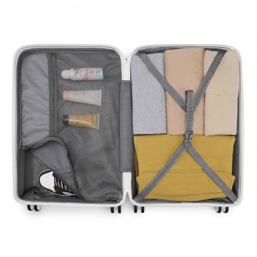 Kono K2091L Hard Shell Cabin Suitcase - 20 Inch