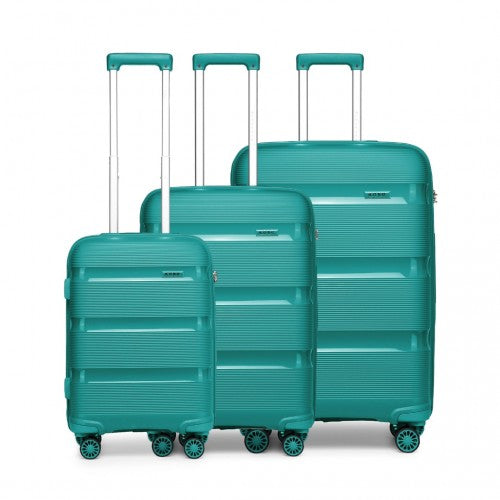 Kono K2092L Hard Shell 3 Piece Suitcase Set