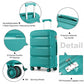 Kono K2092L Hard Shell 3 Piece Suitcase Set
