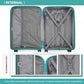 Kono K2092L Hard Shell 3 Piece Suitcase Set