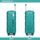 Kono K2092L Hard Shell 3 Piece Suitcase Set