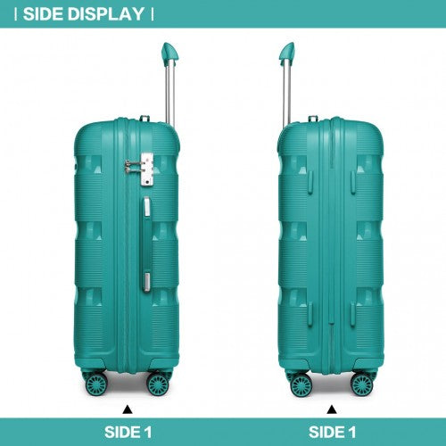 Kono K2092L Hard Shell 3 Piece Suitcase Set
