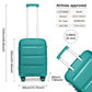 Kono K2092L Hard Shell 3 Piece Suitcase Set