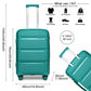 Kono K2092L Hard Shell 3 Piece Suitcase Set