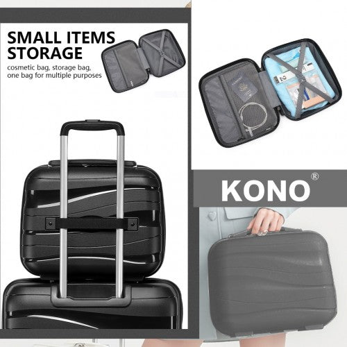 Kono K2094L Hard Shell Cabin Suitcase - 14 Inch