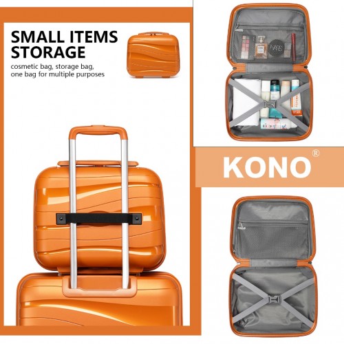 Kono K2094L Hard Shell Cabin Suitcase - 14 Inch