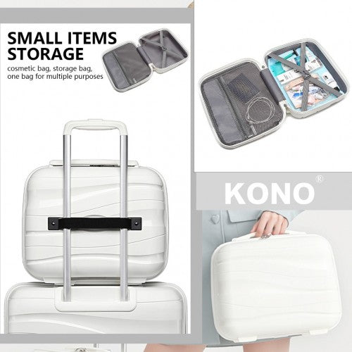 Kono K2094L Hard Shell Cabin Suitcase - 14 Inch