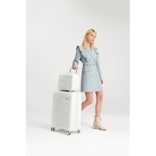 Kono K2094L Hard Shell Cabin Suitcase - 14 Inch