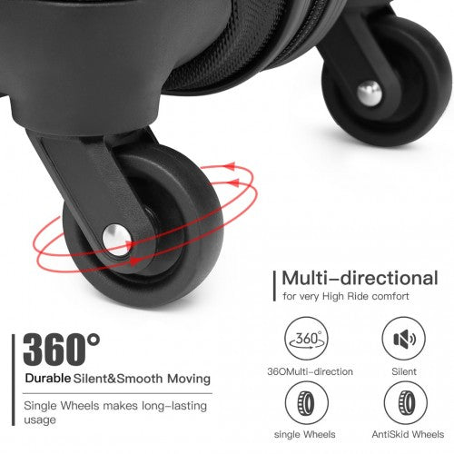 Kono K2191L Hard Shell Cabin Suitcase - 19 Inch