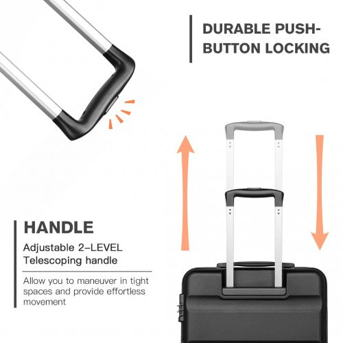 Kono K2191L Hard Shell Cabin Suitcase - 19 Inch