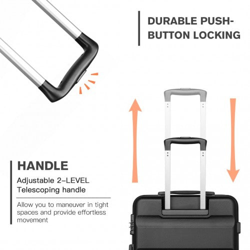 Kono K2191L Hard Shell Medium Suitcase - 24 Inch