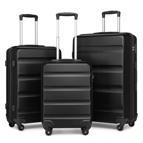 Kono K2191L Hard Shell 3 Piece Suitcase Set