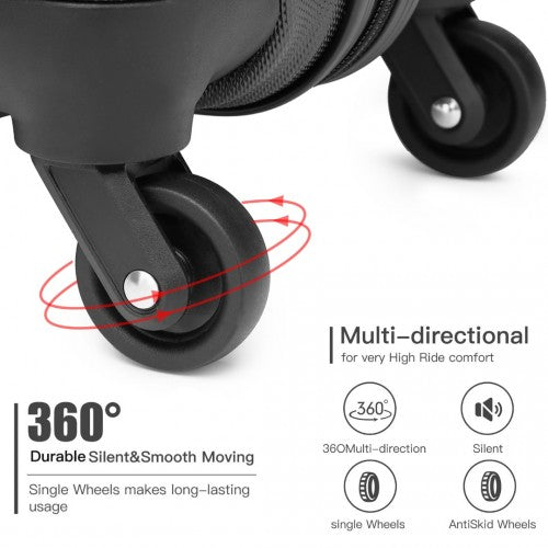 Kono K2191L Hard Shell Cabin Suitcase - 19 Inch