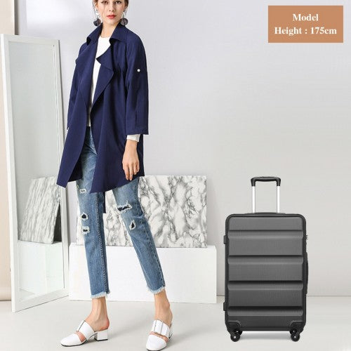 Kono K2191L Hard Shell Medium Suitcase - 24 Inch