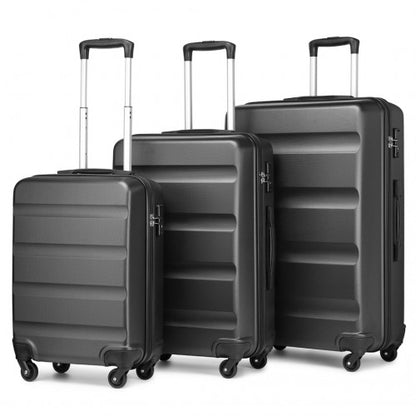 Kono K2191L Hard Shell 3 Piece Suitcase Set
