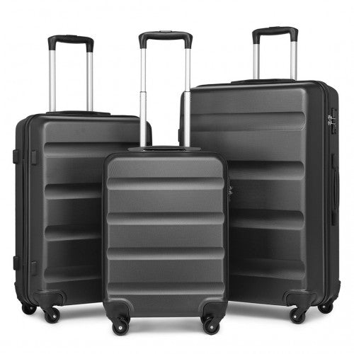 Kono K2191L Hard Shell 3 Piece Suitcase Set